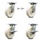 Service Caster 8 Inch Nylon Swivel Caster Swivel Locks 2 Brakes, 2PK SCC-35S820-NYR-BSL-2-SLB-2 - alternate 1